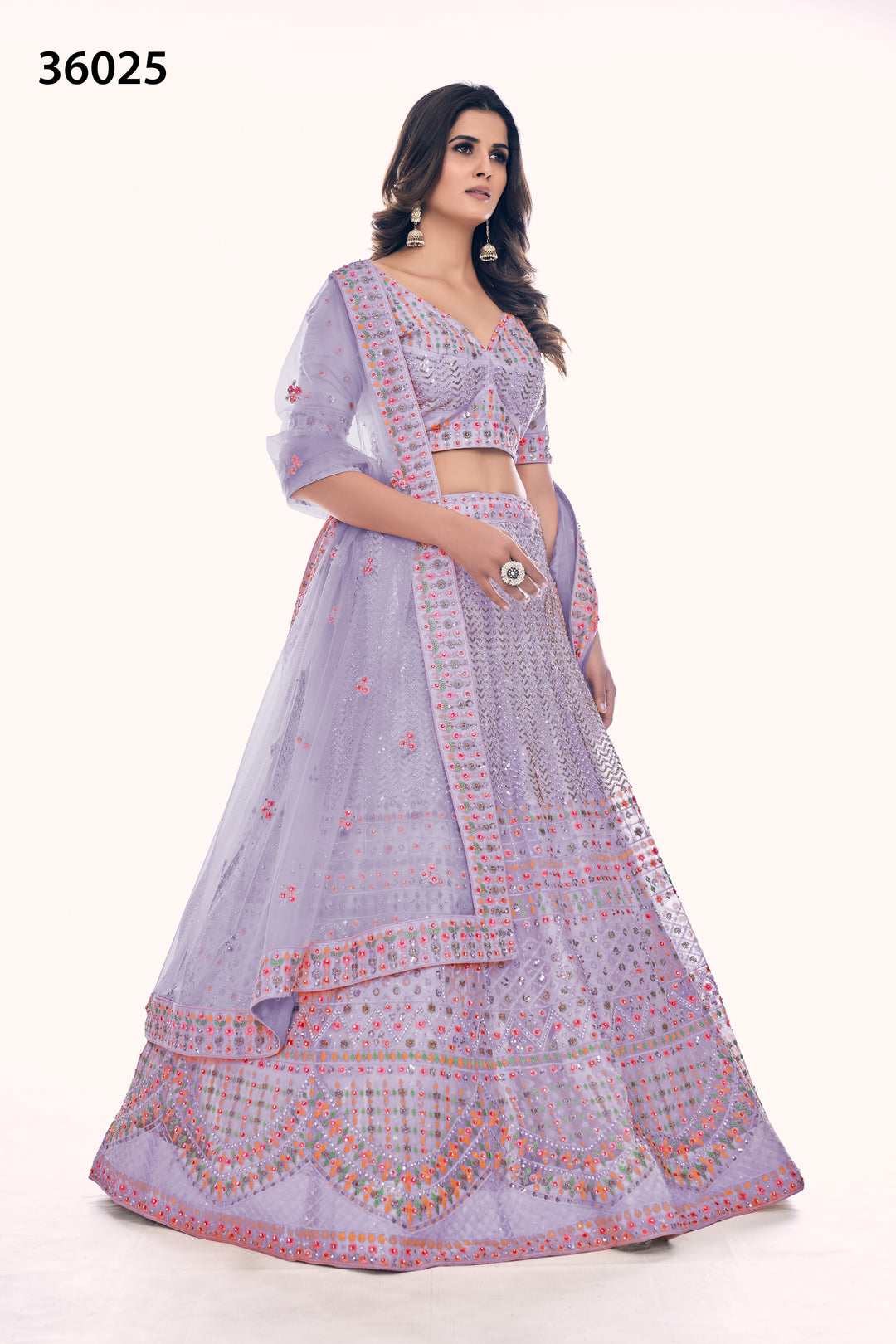 Exclusive Designer Lehenga Choli Set | Soft Net Bridal Lehenga for Women