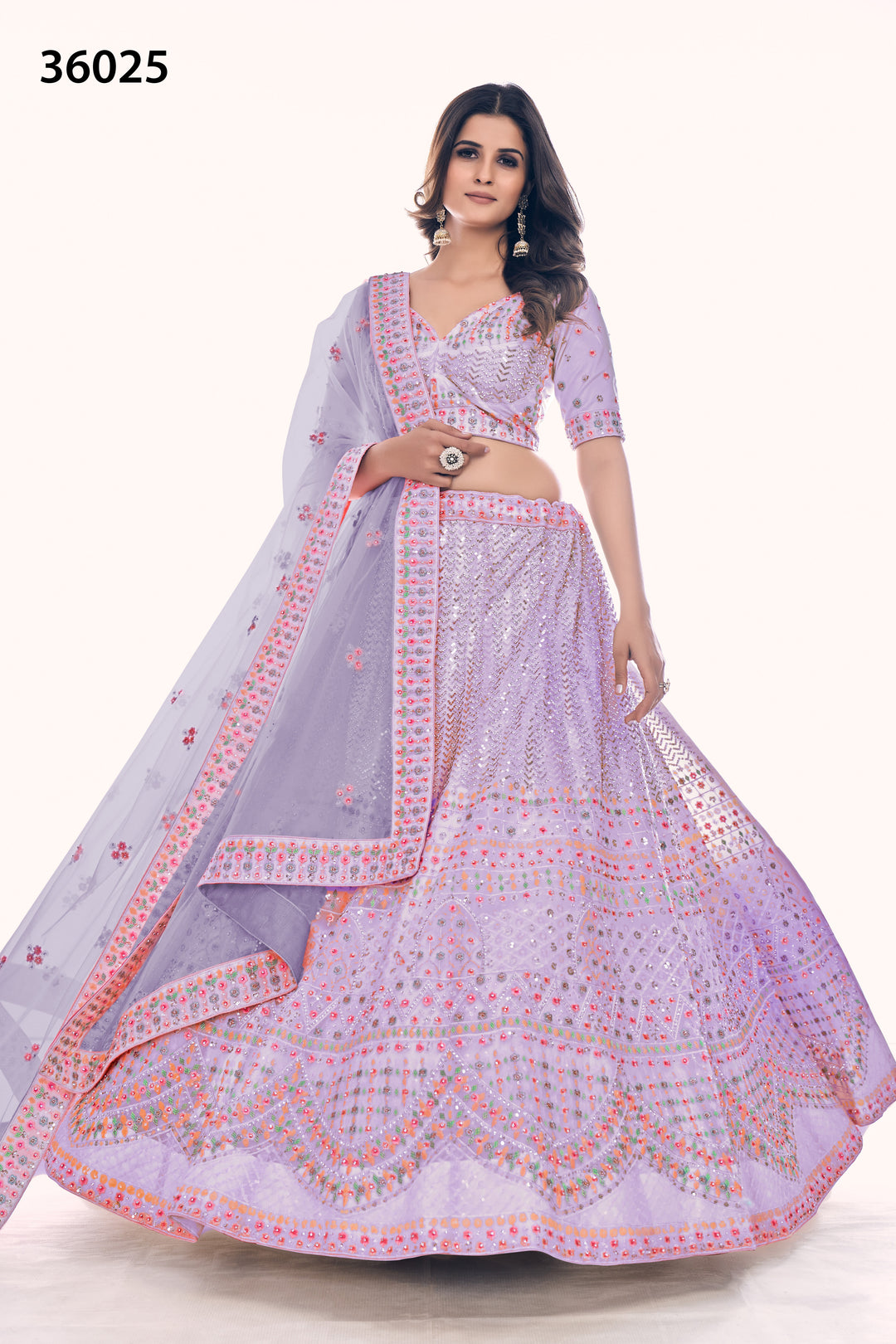 Exclusive Designer Lehenga Choli Set | Soft Net Bridal Lehenga for Women