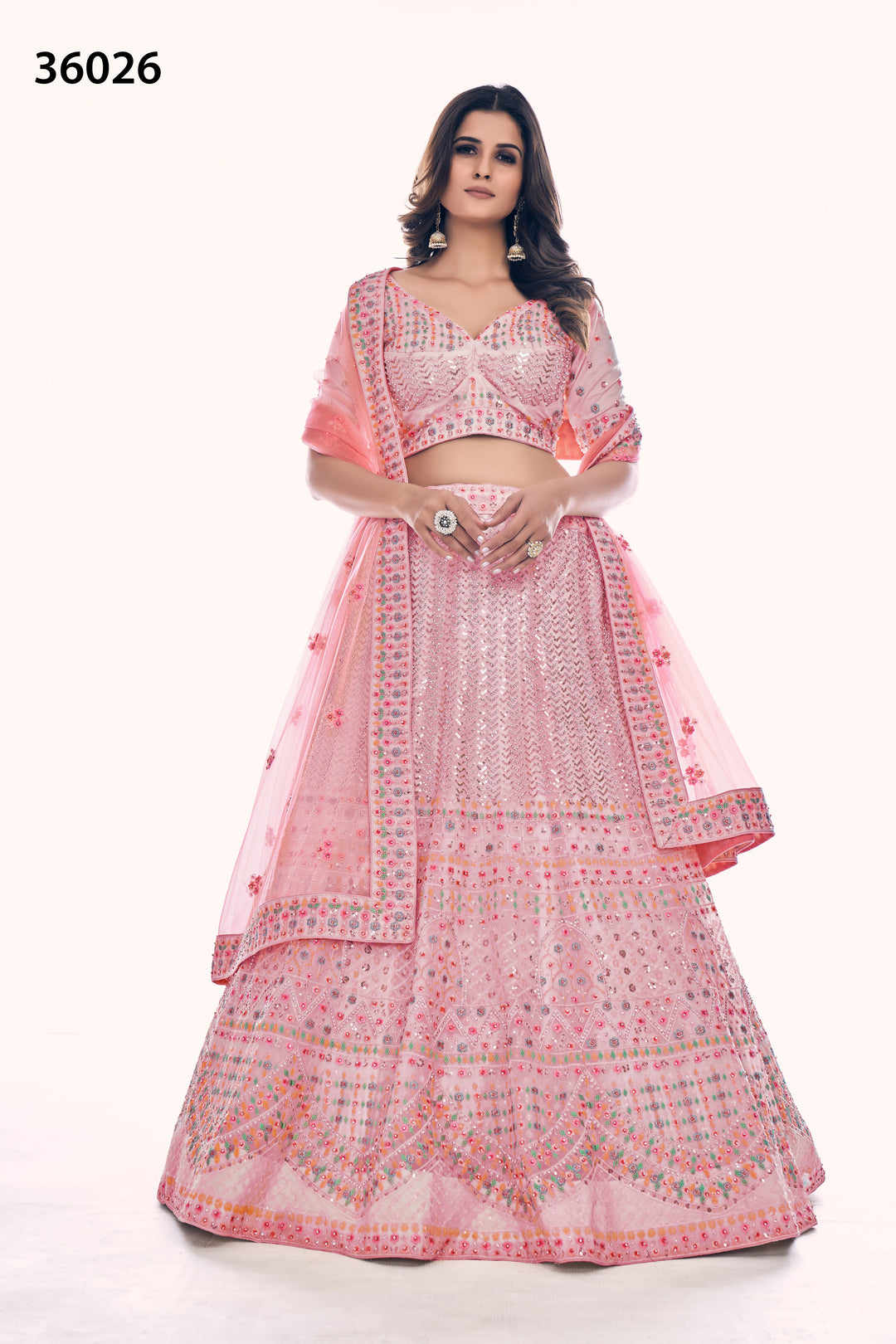 Exclusive Designer Lehenga Choli Set | Soft Net Bridal Lehenga for Women