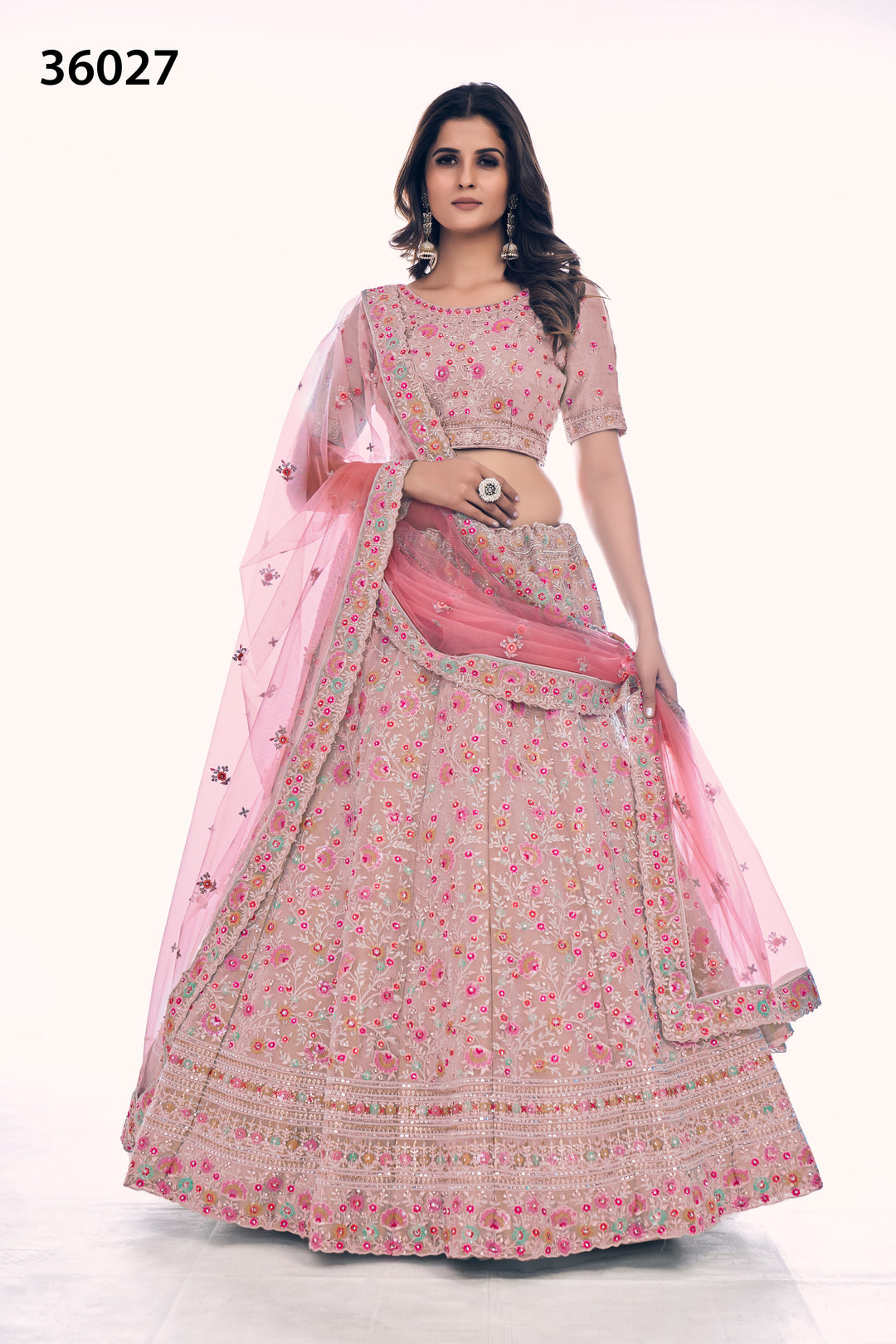 Designer Gota Silk Lehenga Choli Set | Soft Net Dupatta for Women