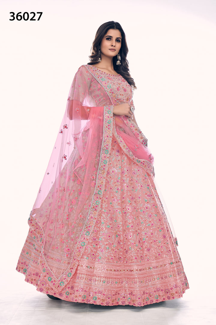 Designer Gota Silk Lehenga Choli Set | Soft Net Dupatta for Women