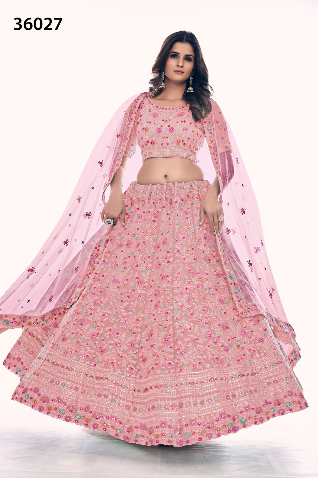 Designer Gota Silk Lehenga Choli Set | Soft Net Dupatta for Women