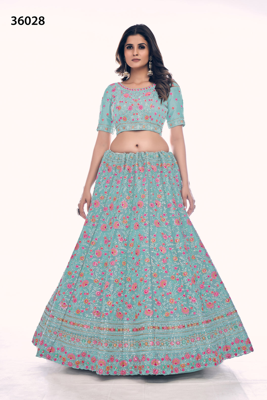 Designer Gota Silk Lehenga Choli Set | Soft Net Dupatta for Women