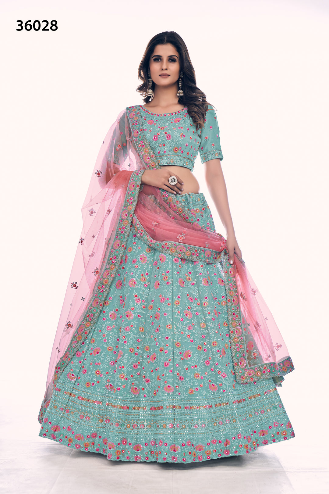 Designer Gota Silk Lehenga Choli Set | Soft Net Dupatta for Women