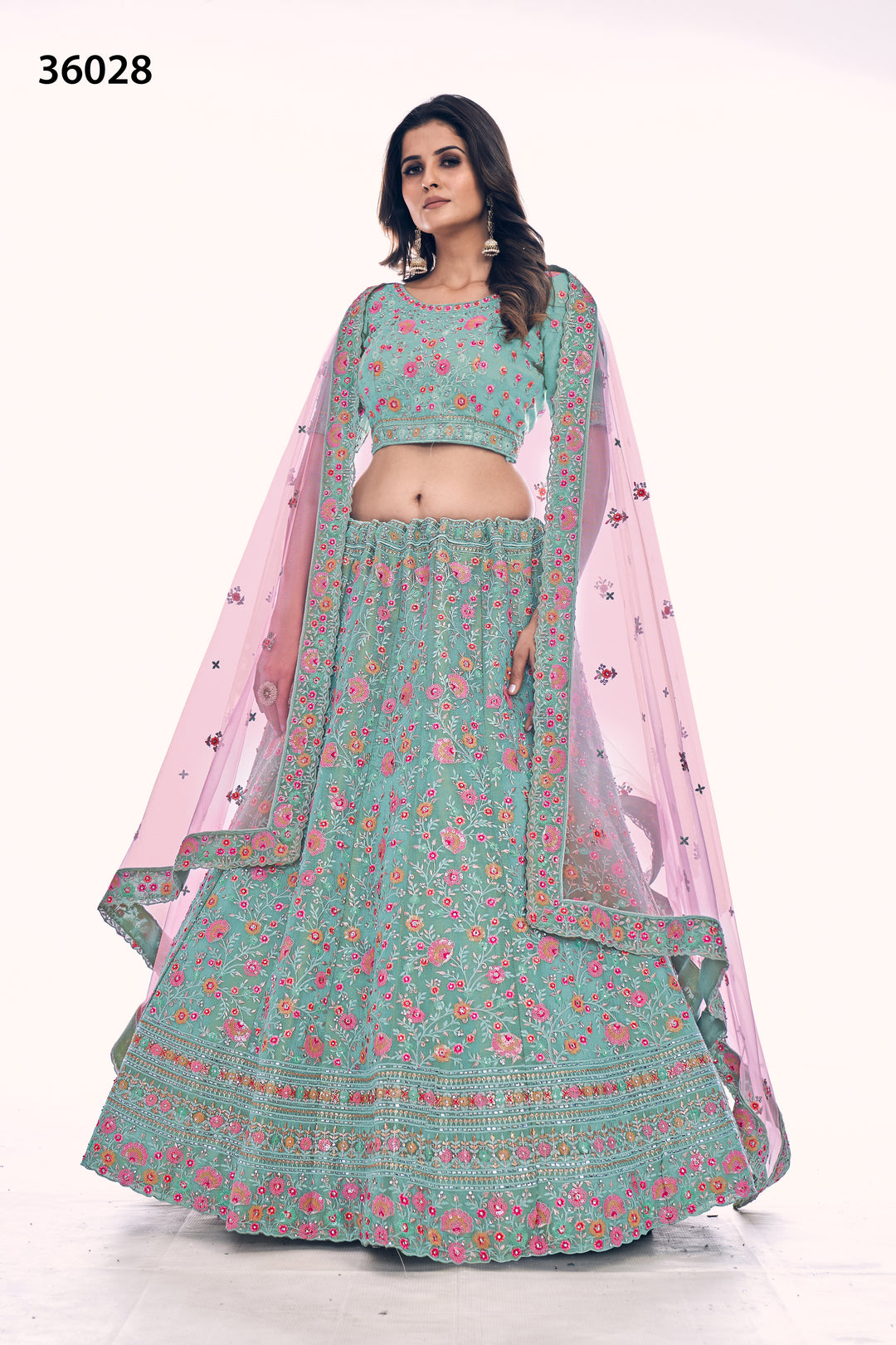 Designer Gota Silk Lehenga Choli Set | Soft Net Dupatta for Women