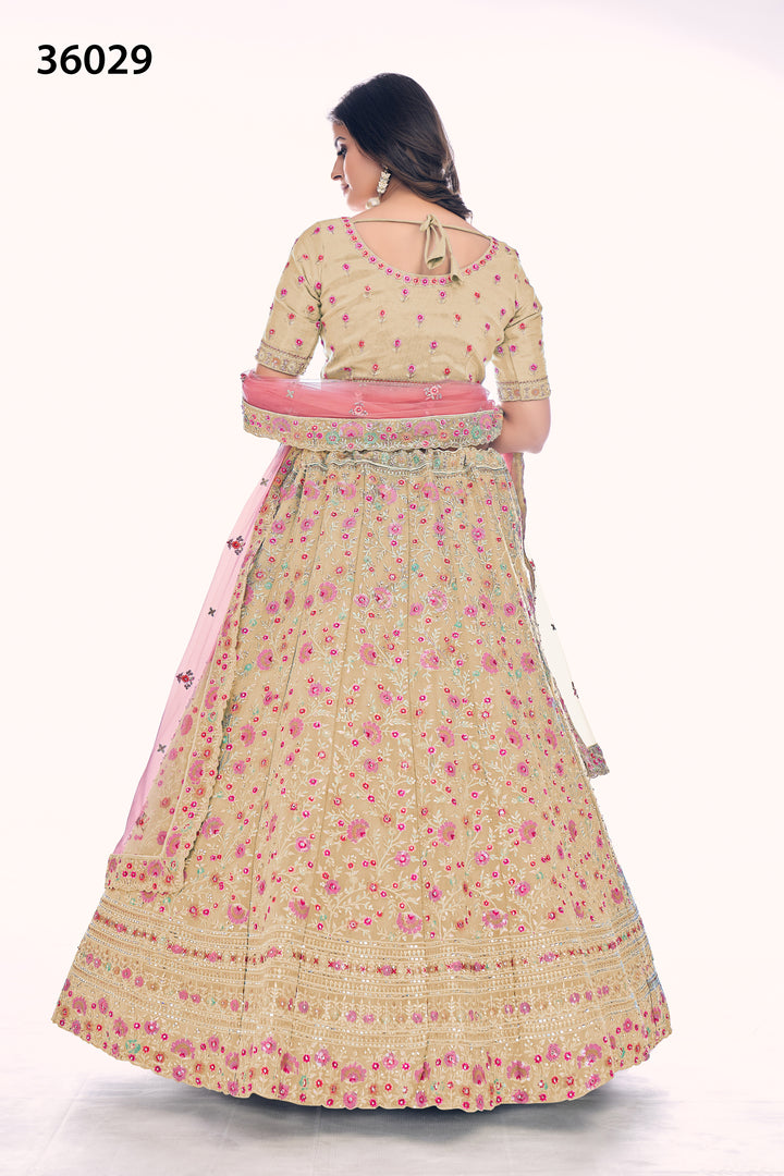 Designer Gota Silk Lehenga Choli Set | Soft Net Dupatta for Women