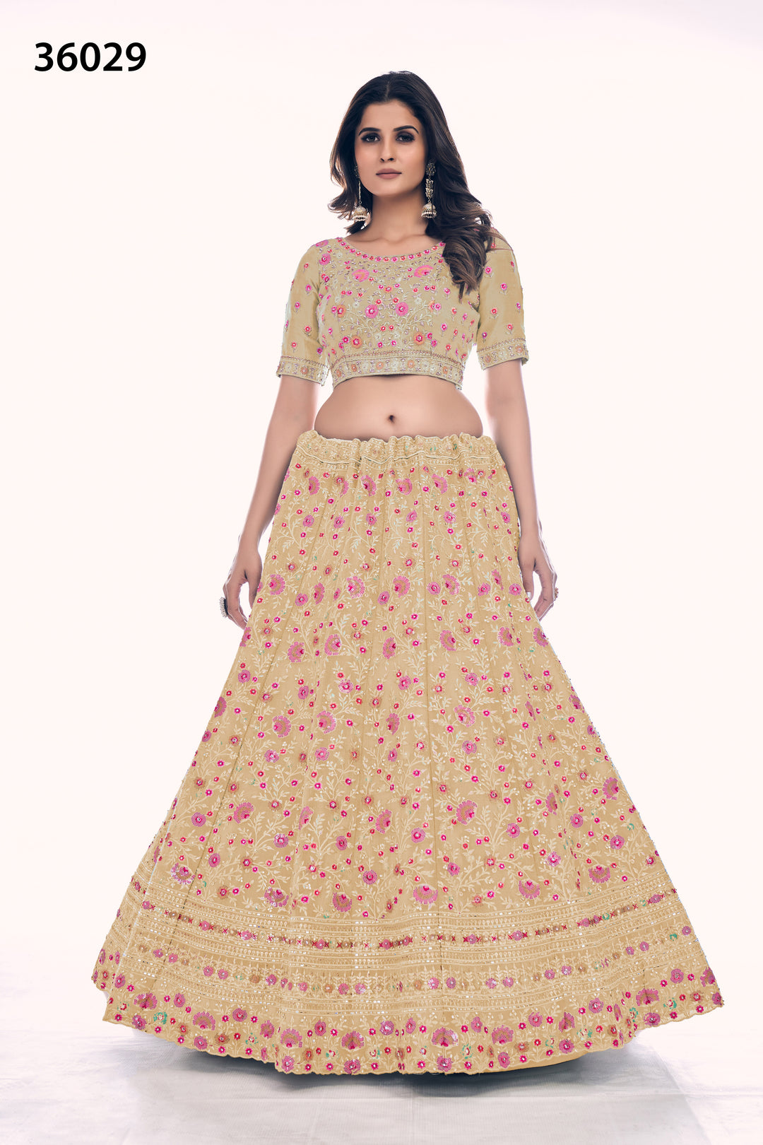 Designer Gota Silk Lehenga Choli Set | Soft Net Dupatta for Women