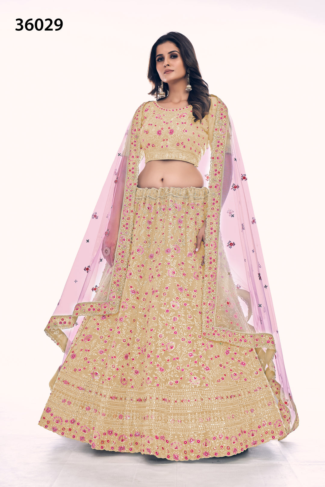 Designer Gota Silk Lehenga Choli Set | Soft Net Dupatta for Women