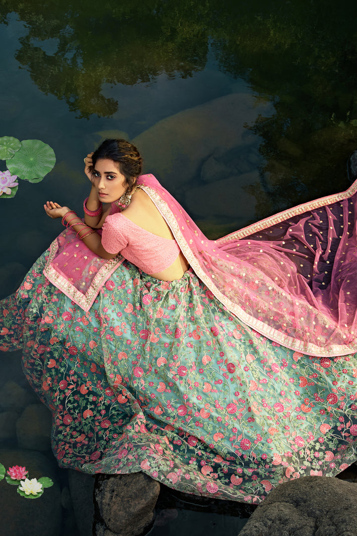 Radiant Soft Net Lehenga Set | Perfect for Celebrations & Festive Events