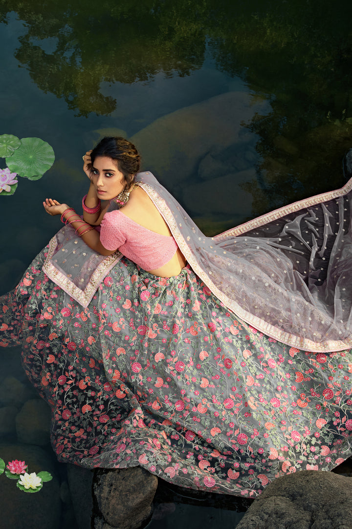 Radiant Soft Net Lehenga Set | Perfect for Celebrations & Festive Events