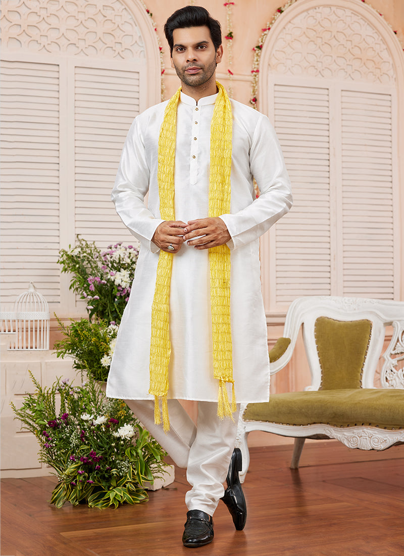 Graceful Trendy art silk Premium Kurta Pajama | Symbolizing Elegance & Luxury in Every Detail