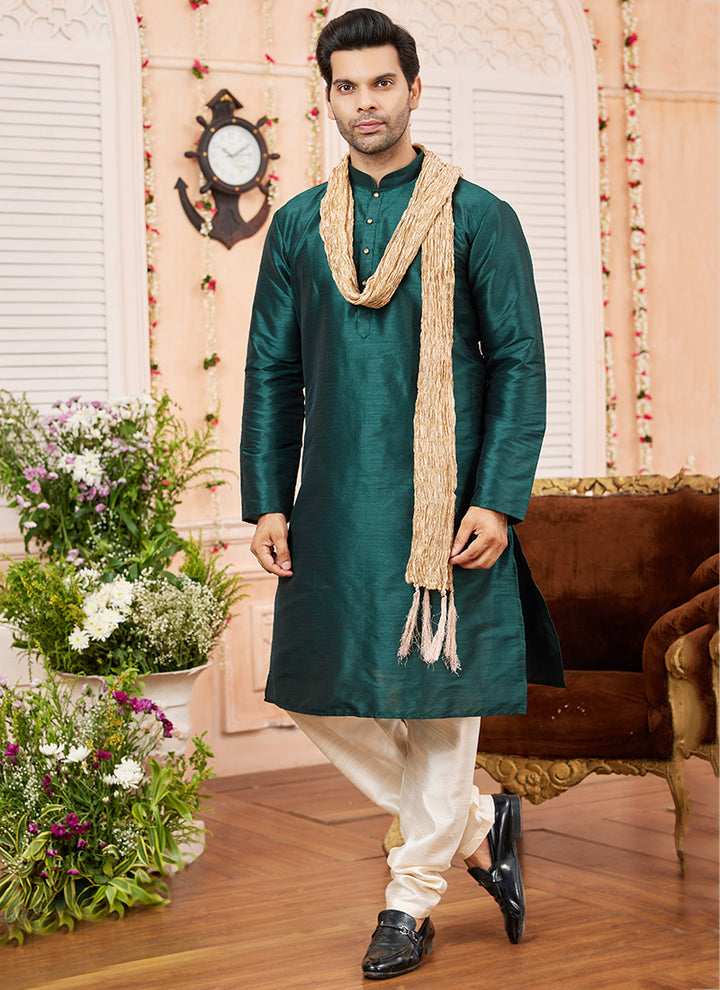 Opulent Grand art silk Premium Kurta Pajama | A Must-Have for Exclusive Festive Wardrobes