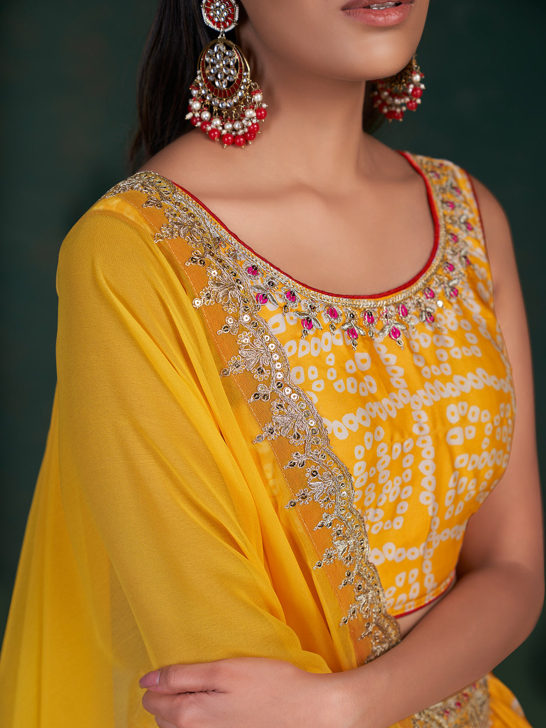 Festive Yellow Lehenga | Elegant Wedding Lehenga Choli for Women