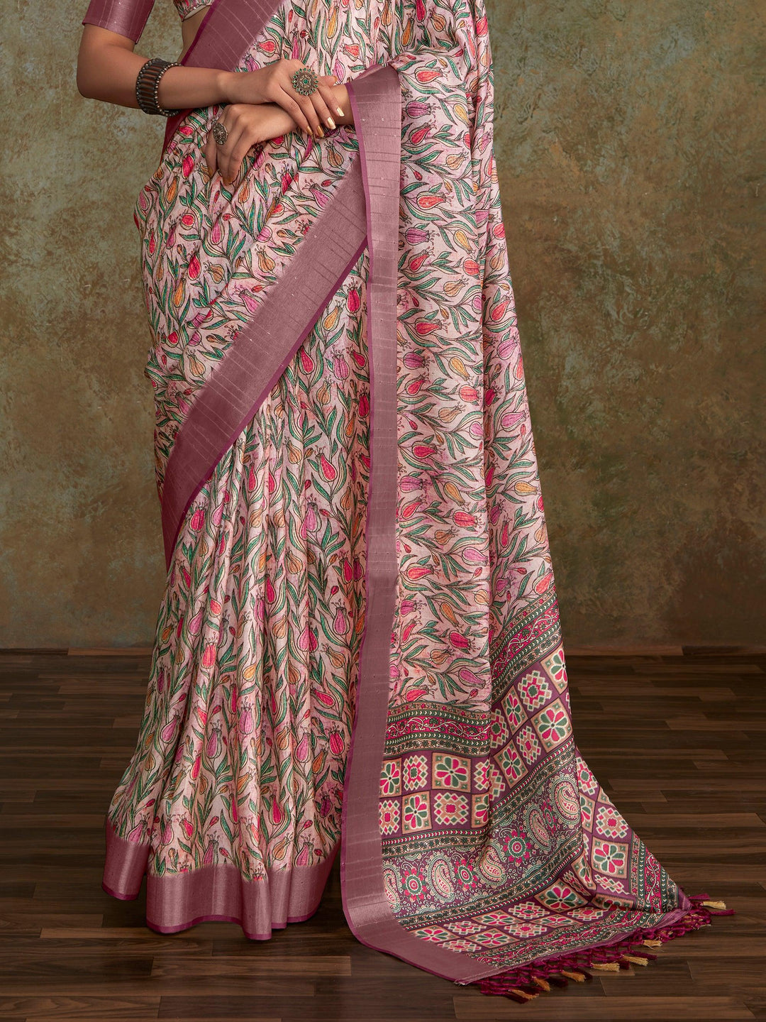 Vibrant color luxurious fabric exclusive attire crafted for elegance and style.