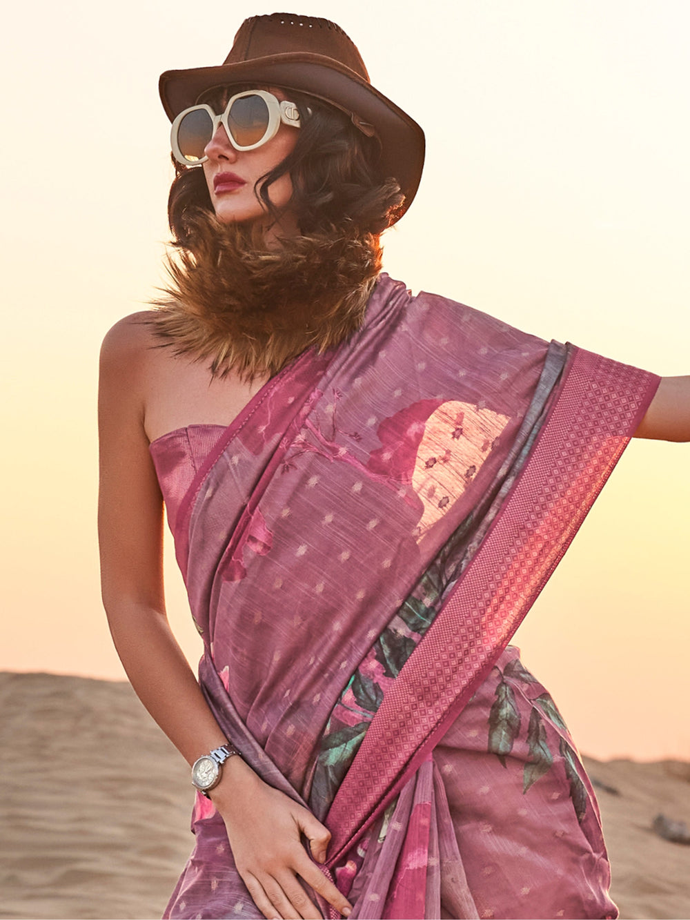 Vibrant color luxurious fabric exclusive attire crafted for elegance and style.