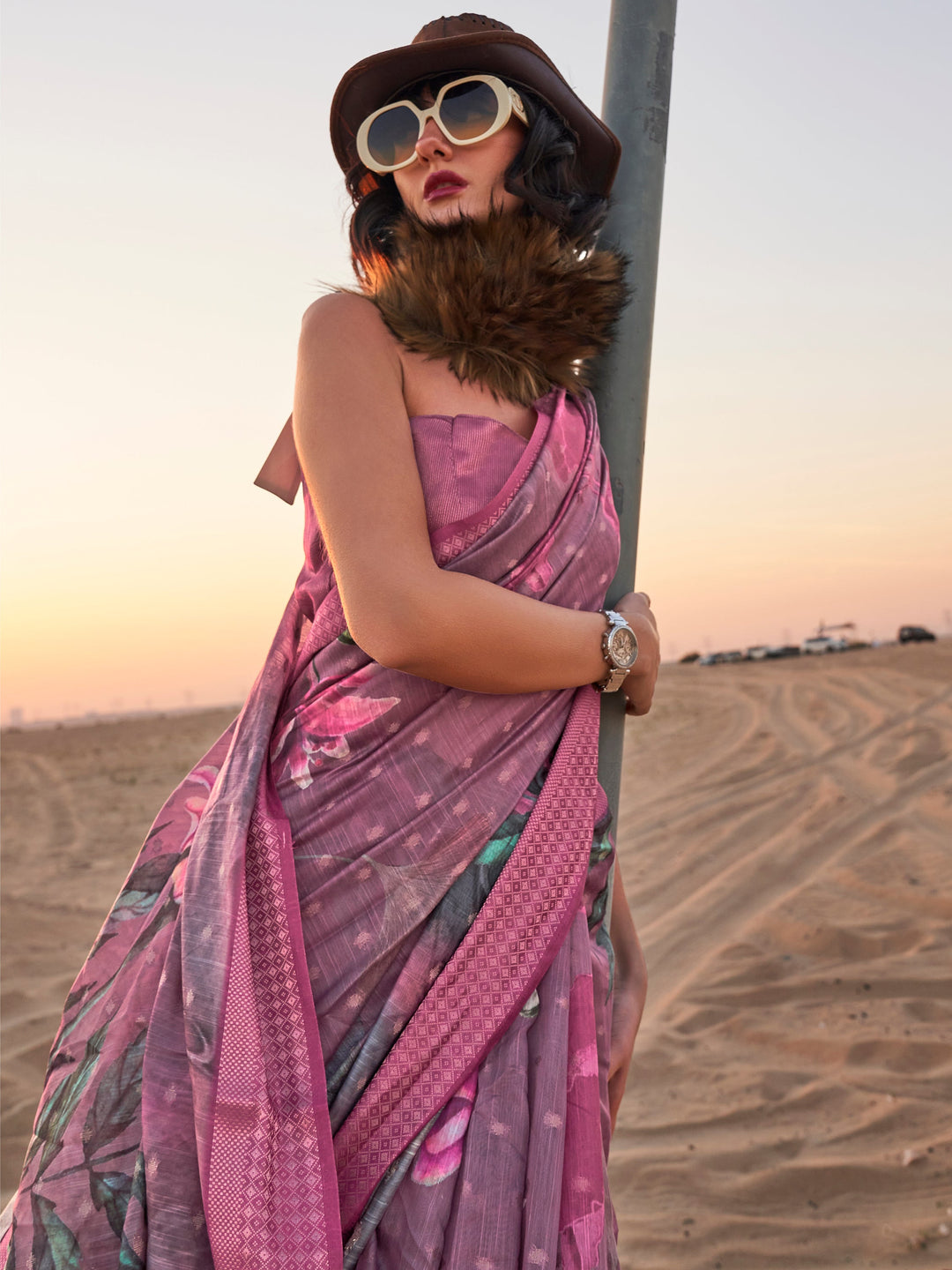 Vibrant color luxurious fabric exclusive attire crafted for elegance and style.