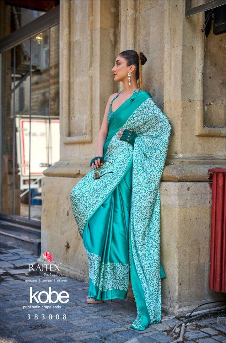 Chic Animal Print Sari | Bold & Stylish Indian Saree for Women