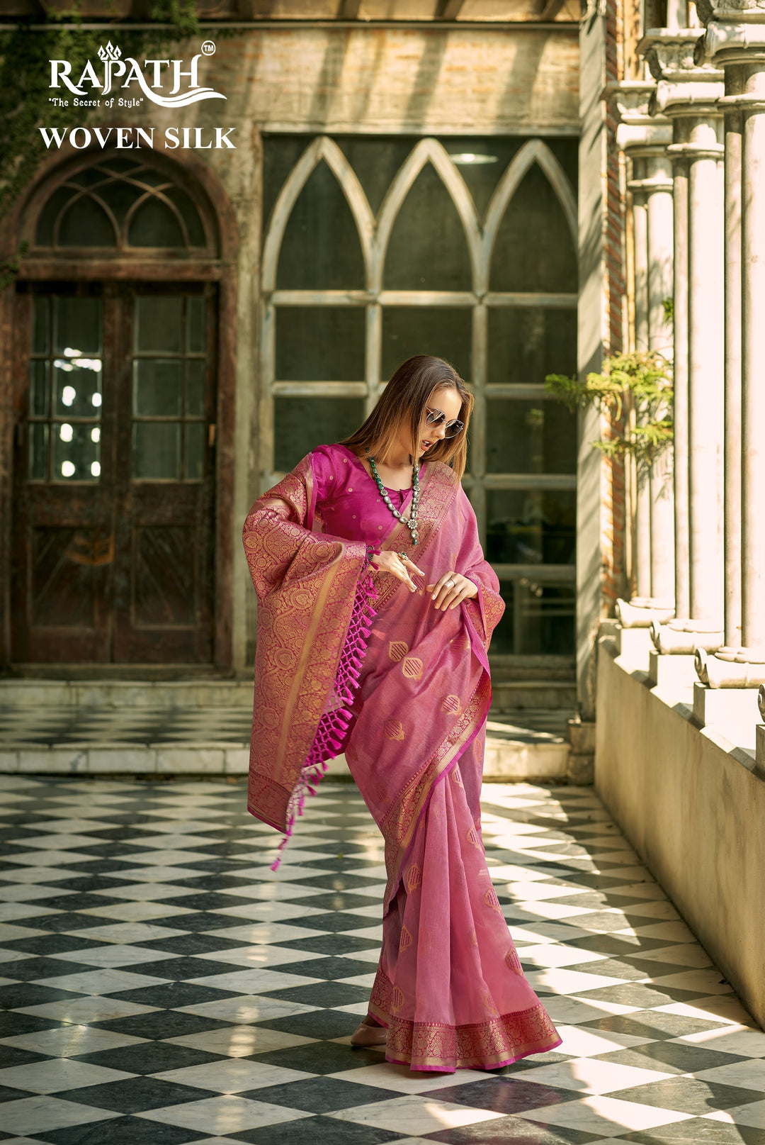 Designer Tissue Silk Saree | Stylish Bohemian Sadi for Special Events