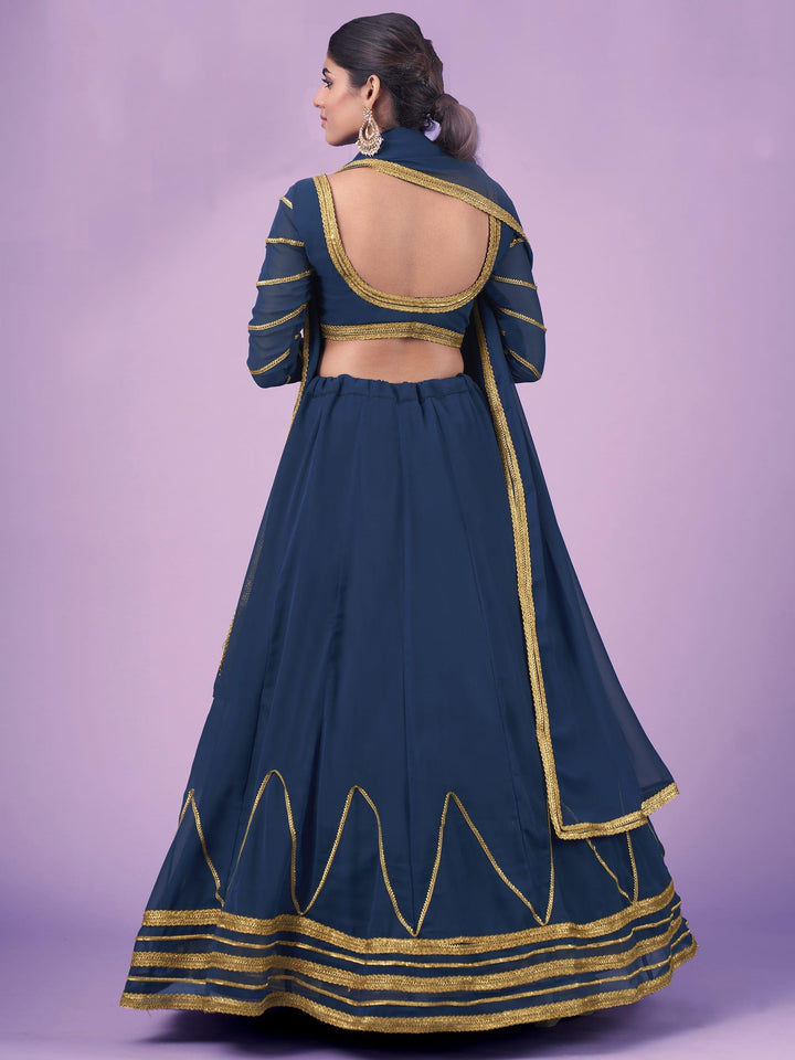 Classic Navy Blue Lehenga for Wedding | Party Wear Lehenga Choli