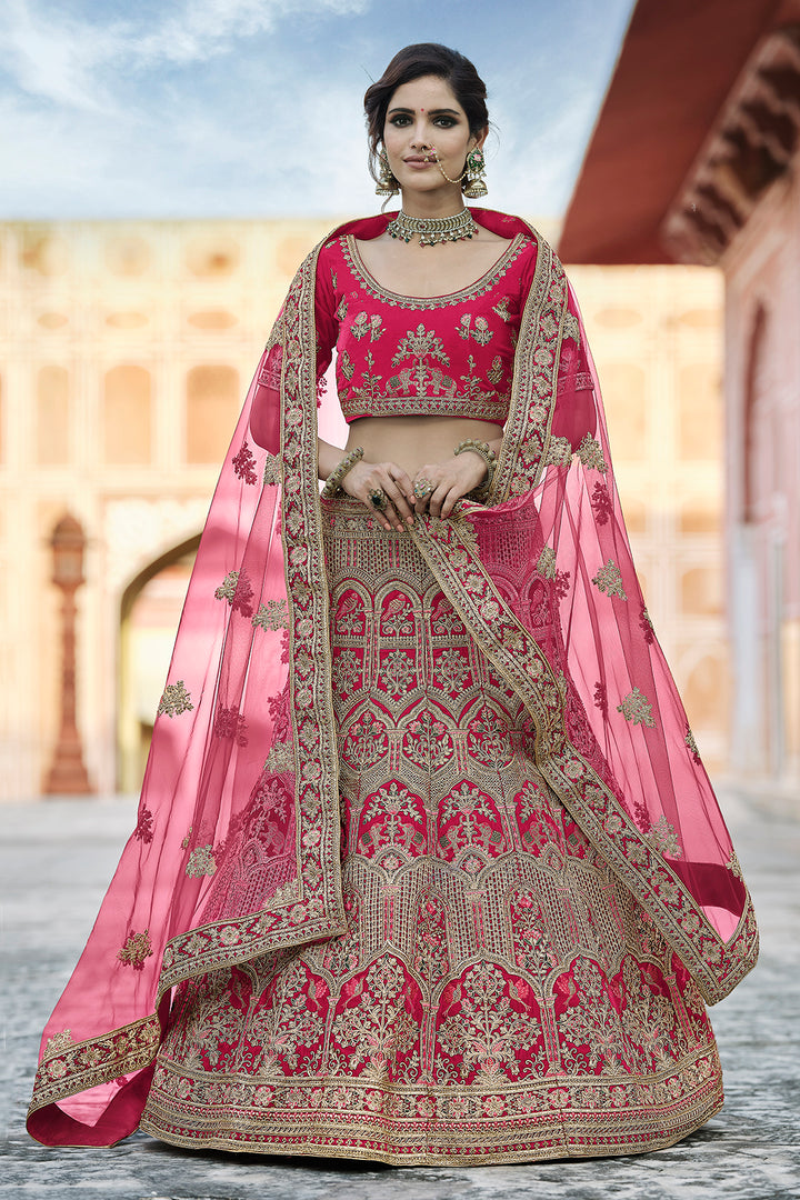 Luxury Velvet Lehenga Choli Set | Bridal Wear with Heavy Embroidery