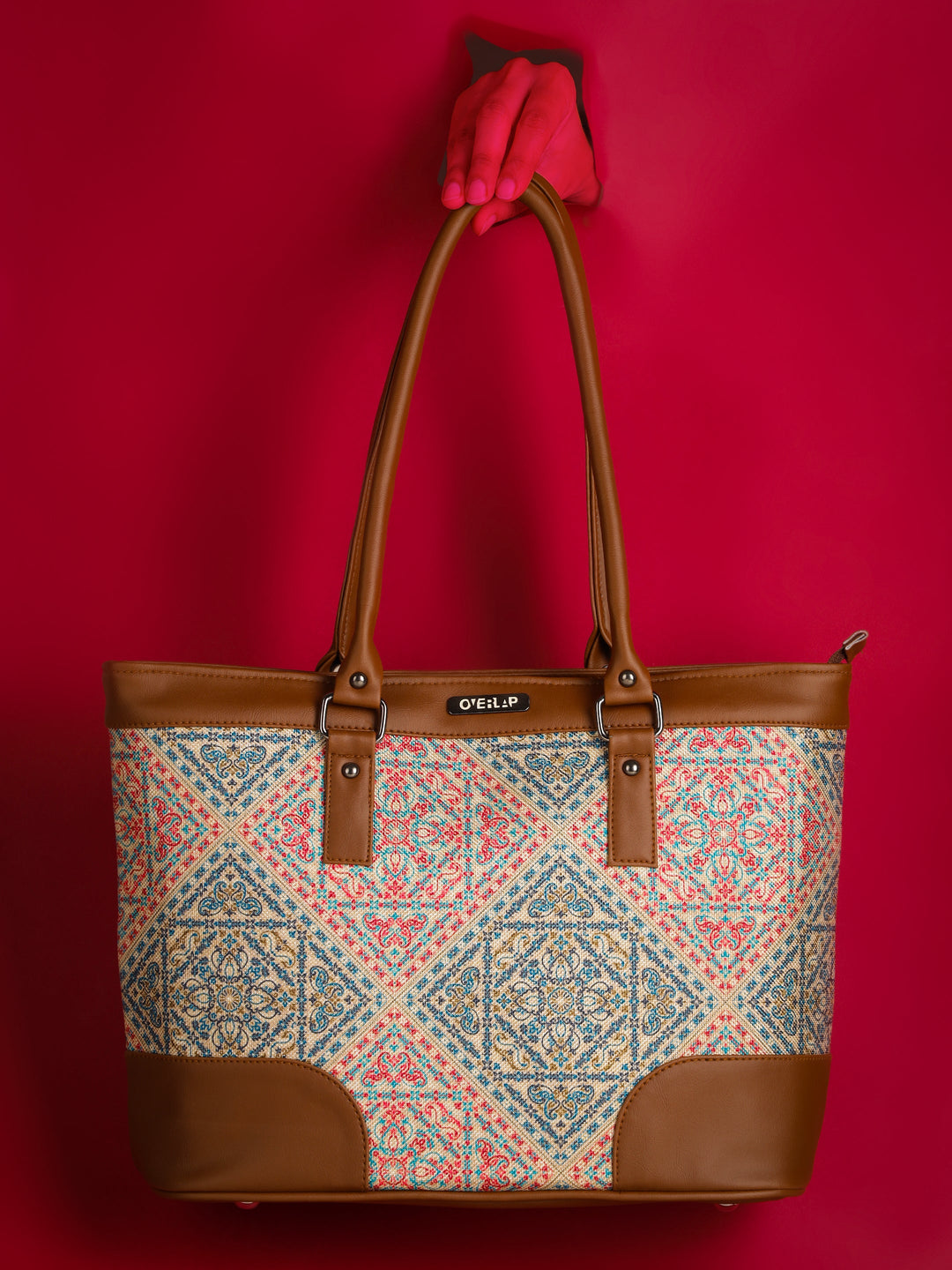 Vibrant Printed Polycotton Canvas Tote Bag | Stylish Utility for Everyday Use