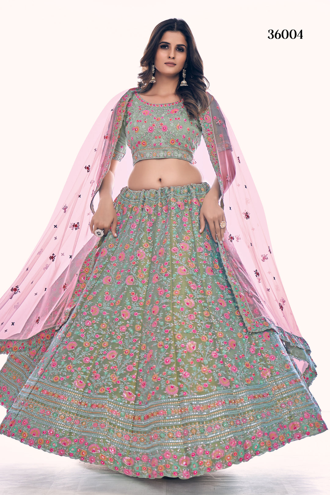 Designer Gota Silk Lehenga Choli Set | Soft Net Dupatta for Women