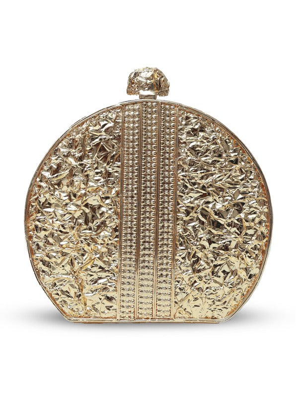 Roma Round Mother of Pearl Clutch | Luxury Embellished Evening Bag