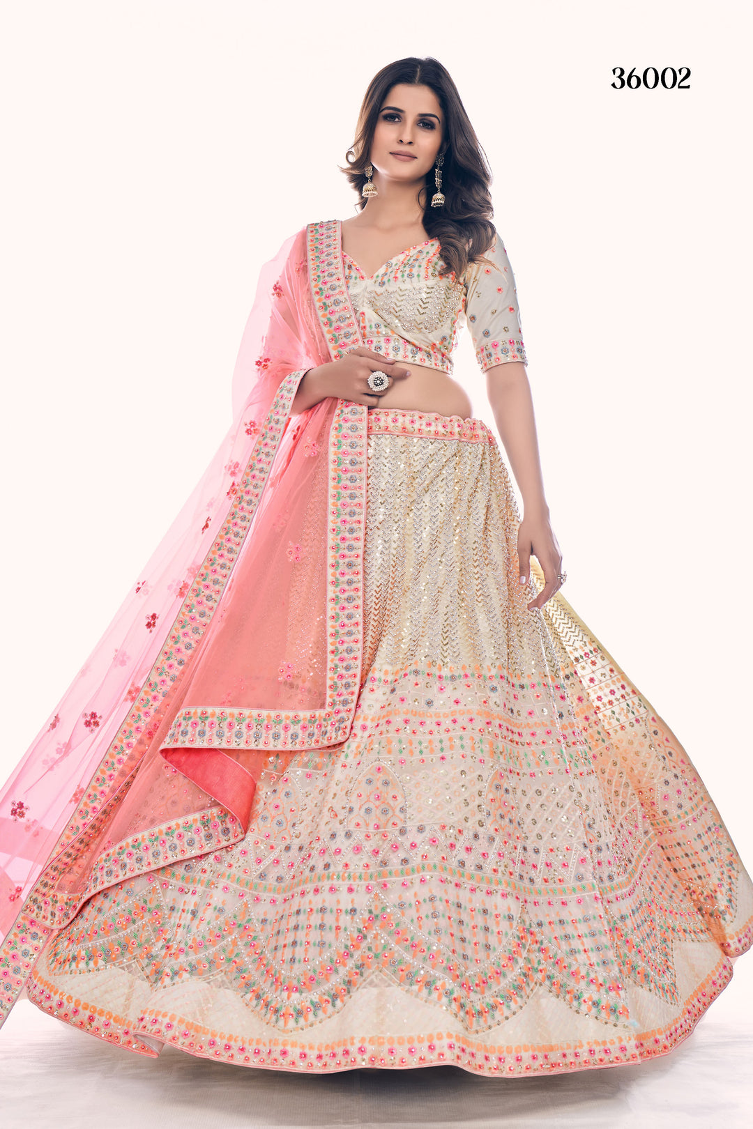 Exclusive Designer Lehenga Choli Set | Soft Net Bridal Lehenga for Women