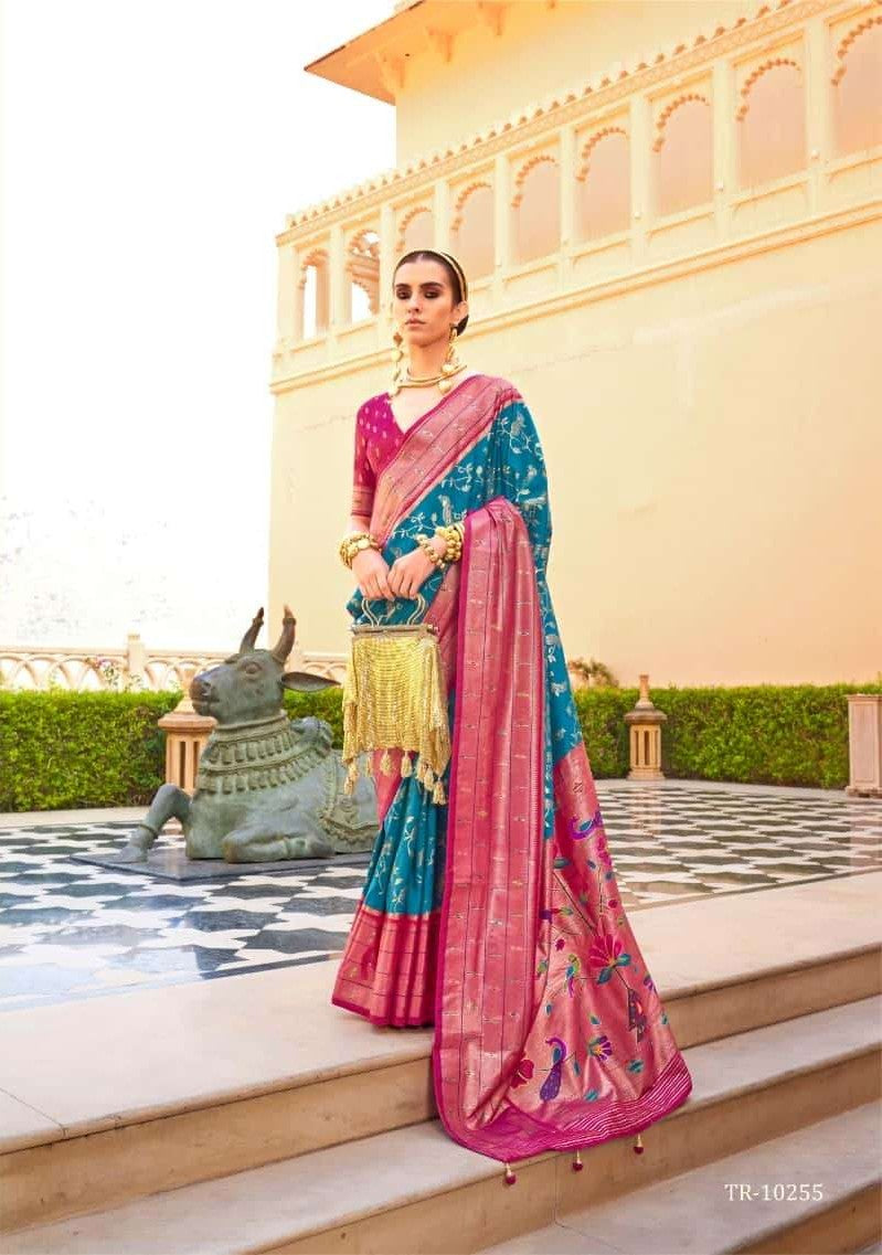 Luxurious Super PV Silk Saree | Printed Designer Saree