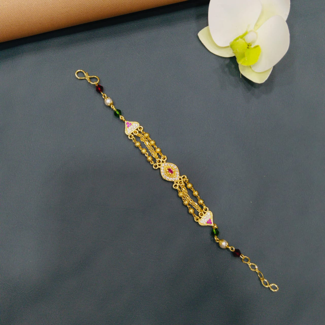 Sophisticated golden bracelet for statement style.