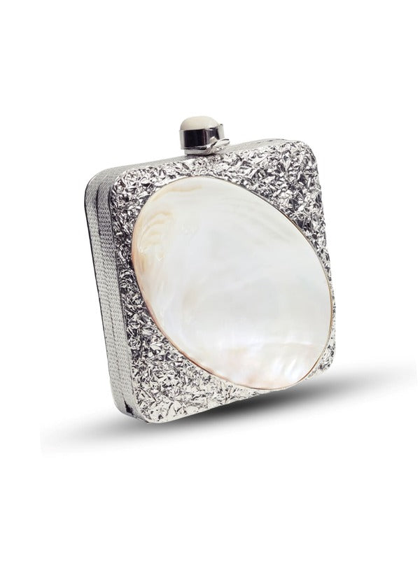 Mumtaz Mother of Pearl Clutch | Timeless Style Elegant Handbag