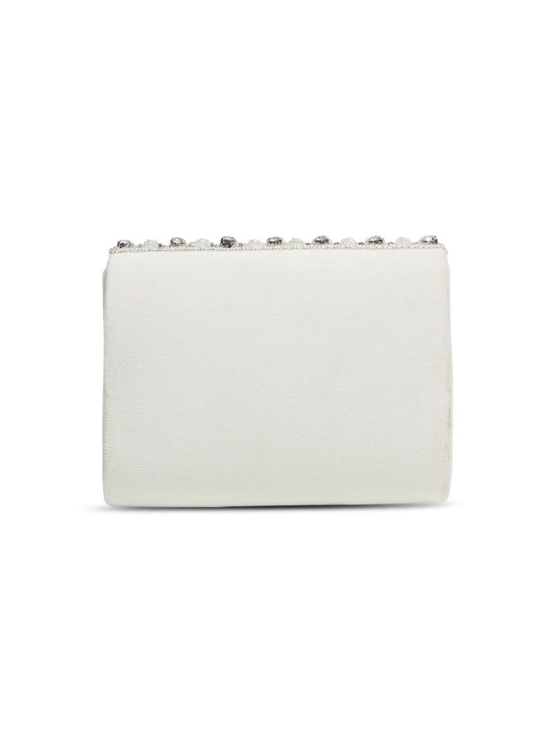 Nysa Embellished Flap Bag | Chic Clutch for Elegant Outfits