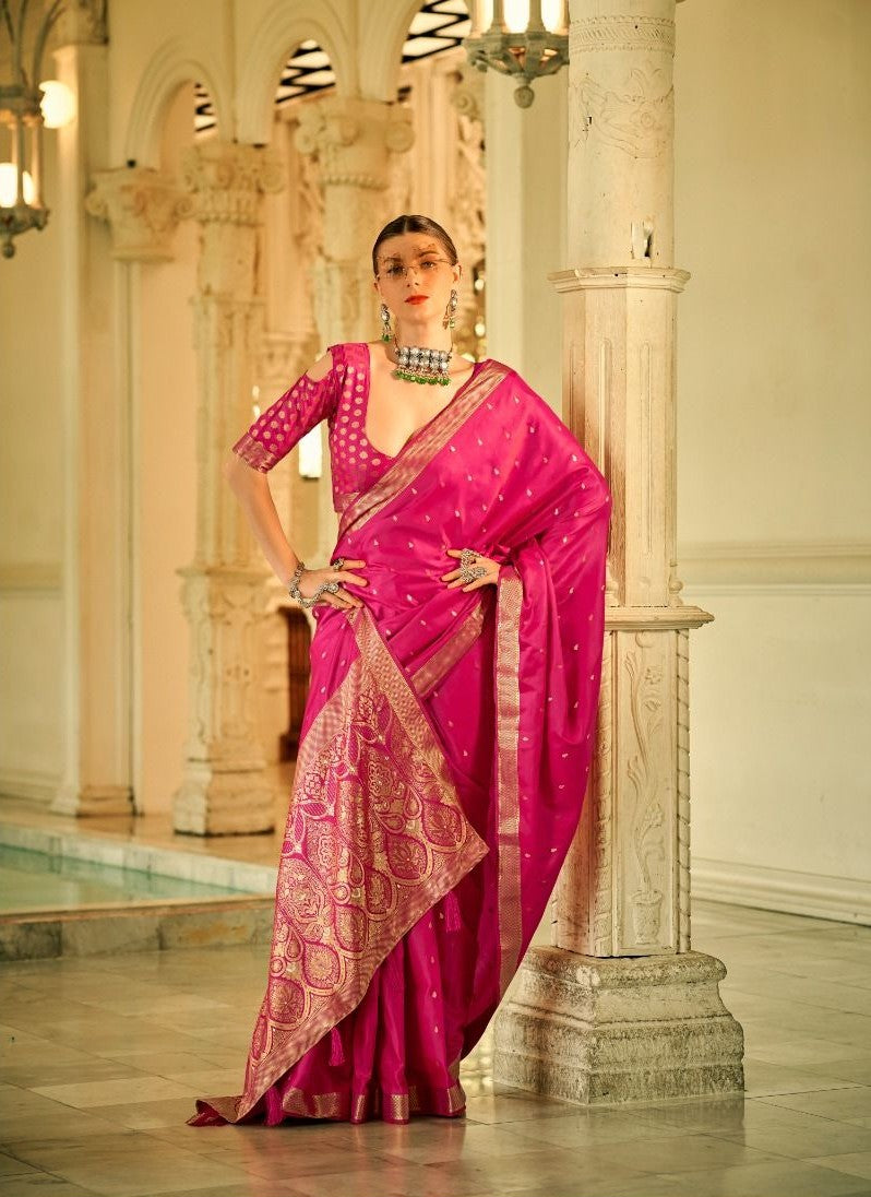 Pure Satin Indian Saree | Party Wear Saadi for Special Events