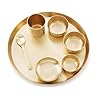 Attro Satvik Kansa Maharaja Ayurvedic 7 PC Dinner Set | Traditional Indian Dining