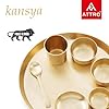 Attro Satvik Kansa Maharaja Ayurvedic 7 PC Dinner Set | Traditional Indian Dining