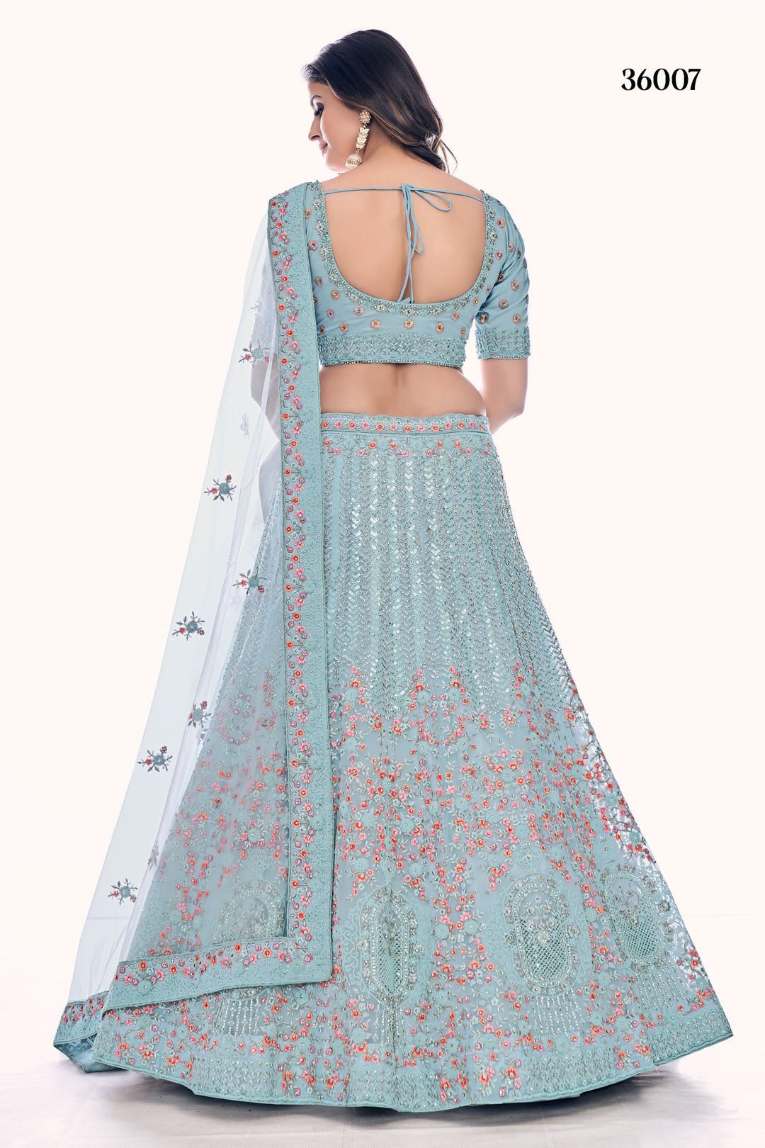 Exquisite Bridal Lehenga Choli | Soft Net Embroidered Wedding Lehenga