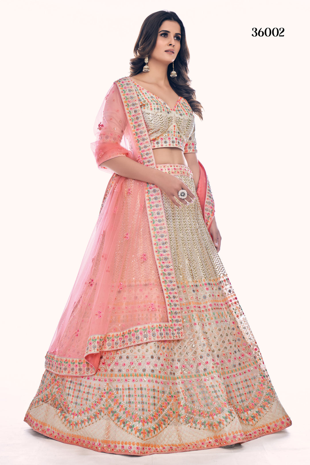 Exclusive Designer Lehenga Choli Set | Soft Net Bridal Lehenga for Women