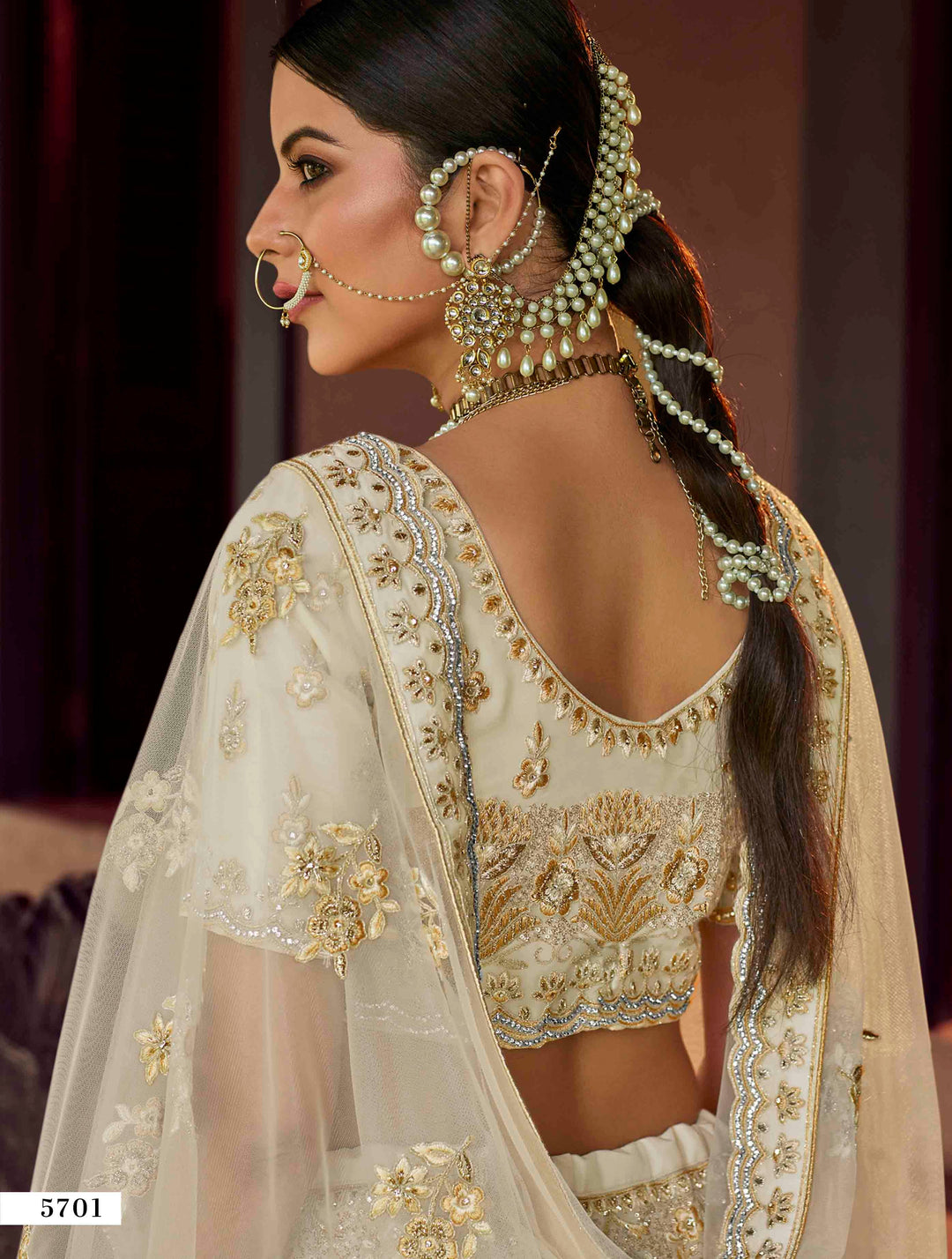 Designer Off-White Lehenga Choli | Traditional Craftsmanship with Modern Style