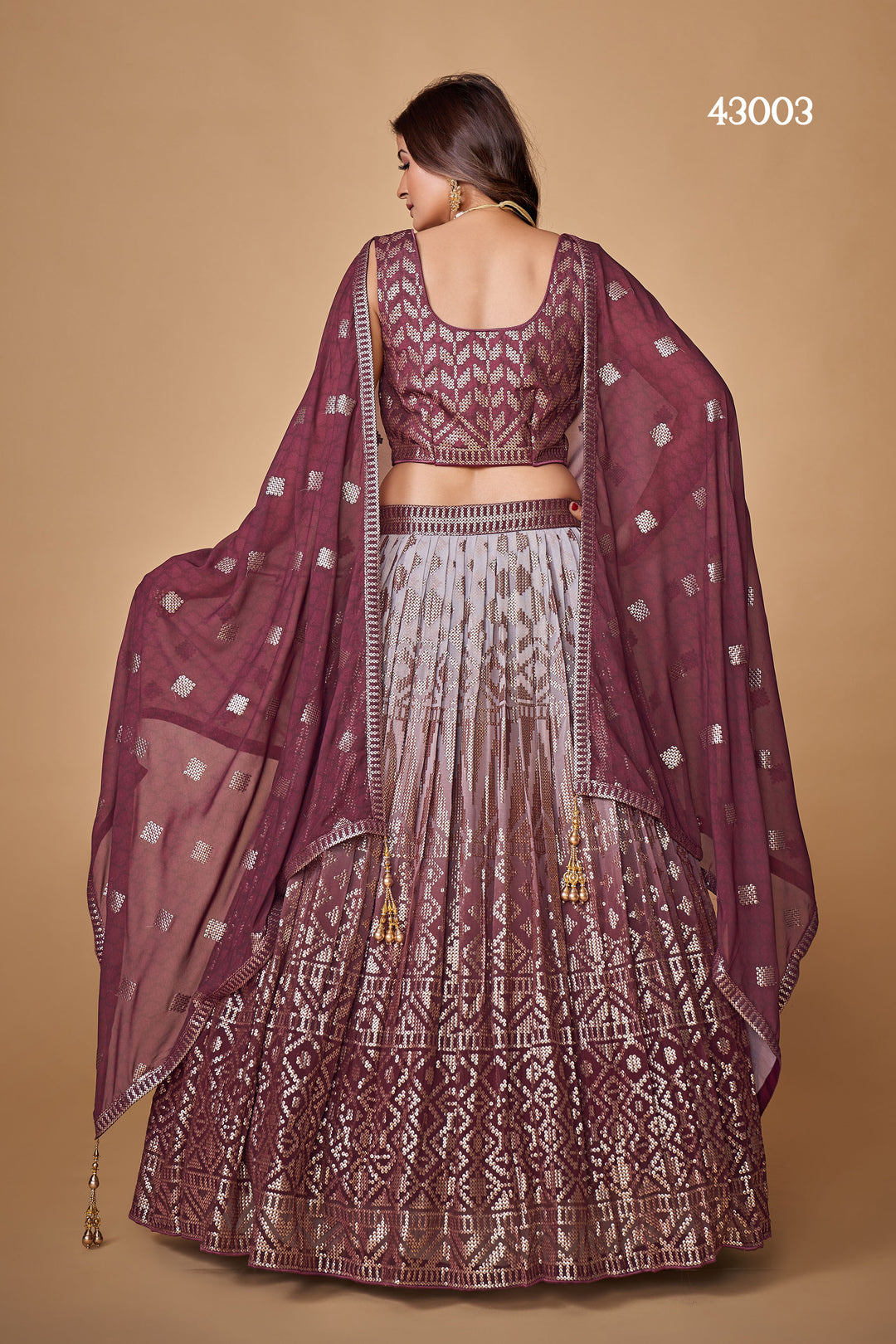 Purple Lehenga Choli | Party Wear Georgette Set