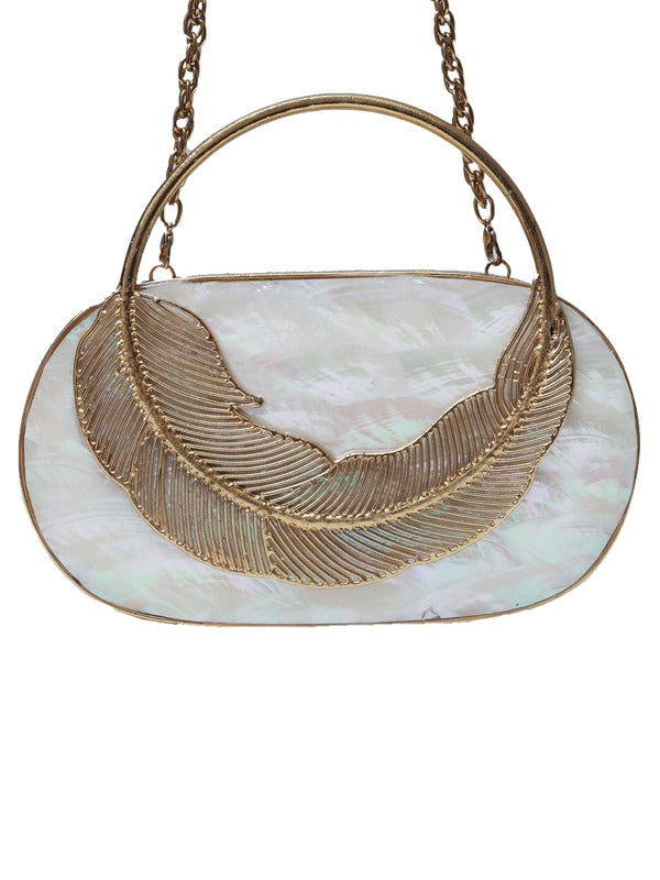 Stella Mother of Pearl Clutch | Designer Series Evening Bag