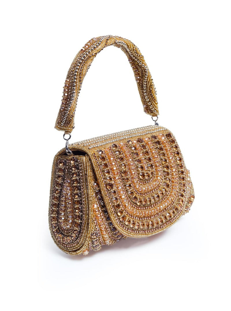 Chloe Flap Over Bag with Handle | Fashionable Handcrafted Elegance