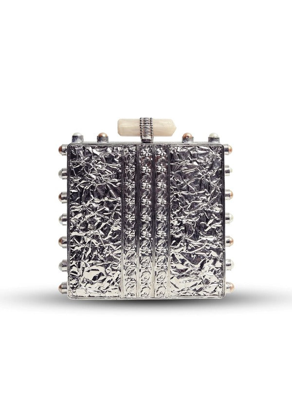 Salma Mother of Pearl Clutch | Elegant High-End Fashion Accessory