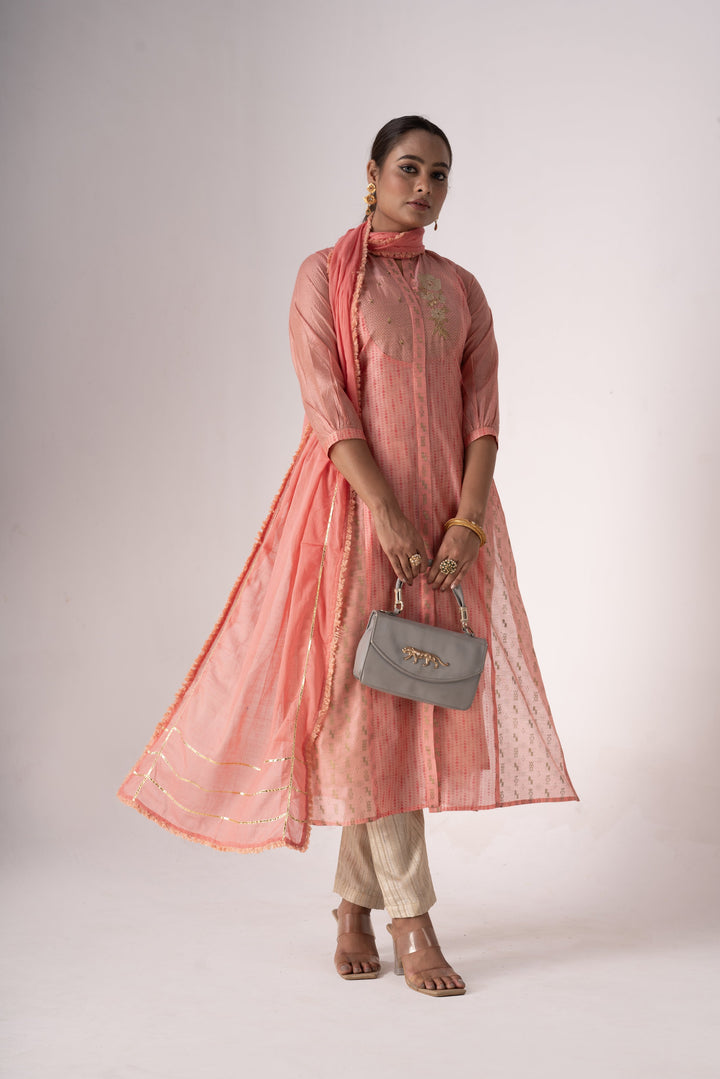 Stunning Art Silk Salwar Kameez with Green Dupatta and Intricate Embroidery | Perfect Festive Wear