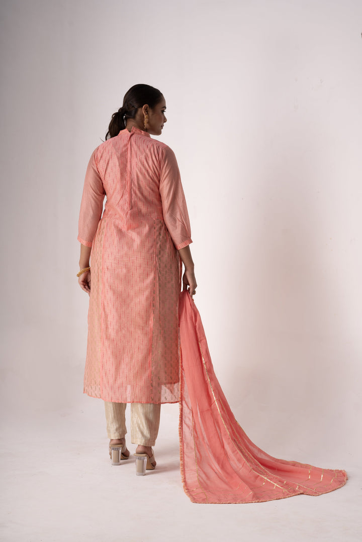 Stunning Art Silk Salwar Kameez with Green Dupatta and Intricate Embroidery | Perfect Festive Wear