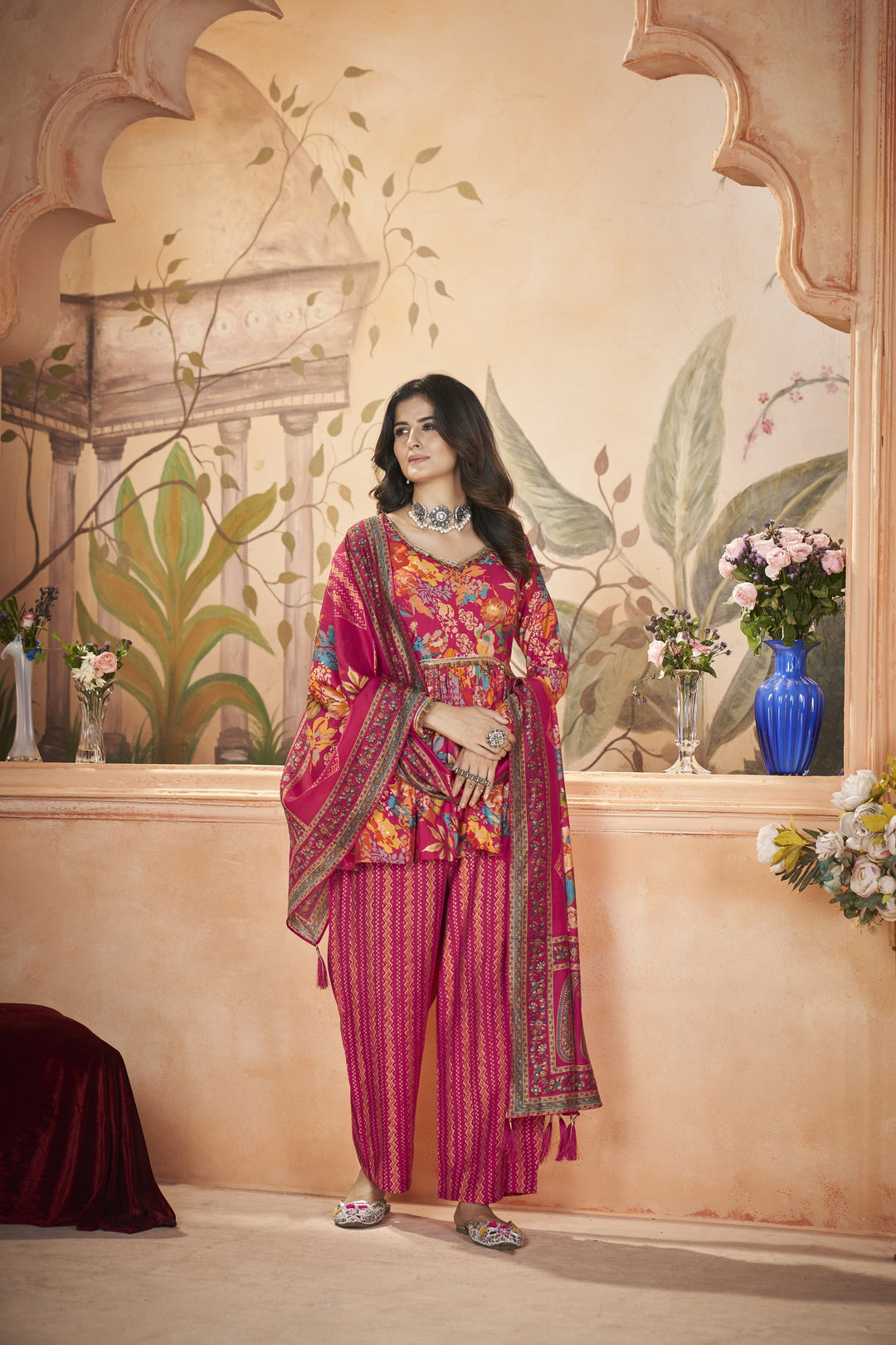 Luxurious Silk Salwar Kameez with Intricate Embroidery | Elegant Ethnic Wear for Women