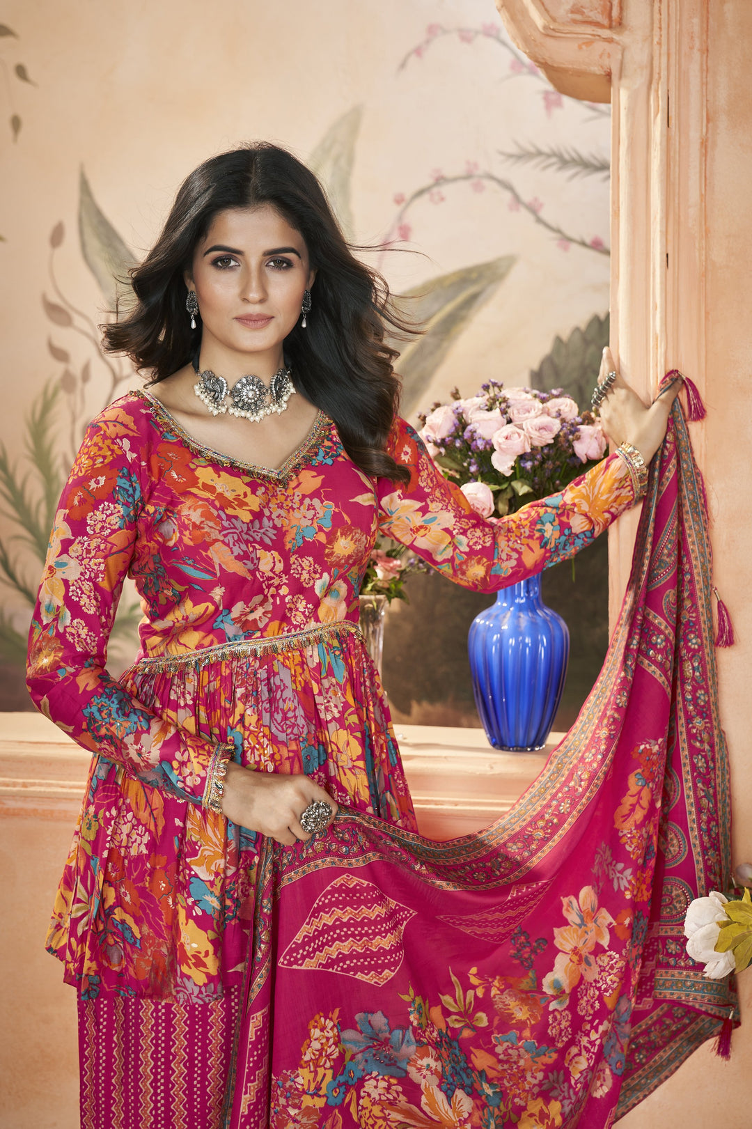 Luxurious Silk Salwar Kameez with Intricate Embroidery | Elegant Ethnic Wear for Women