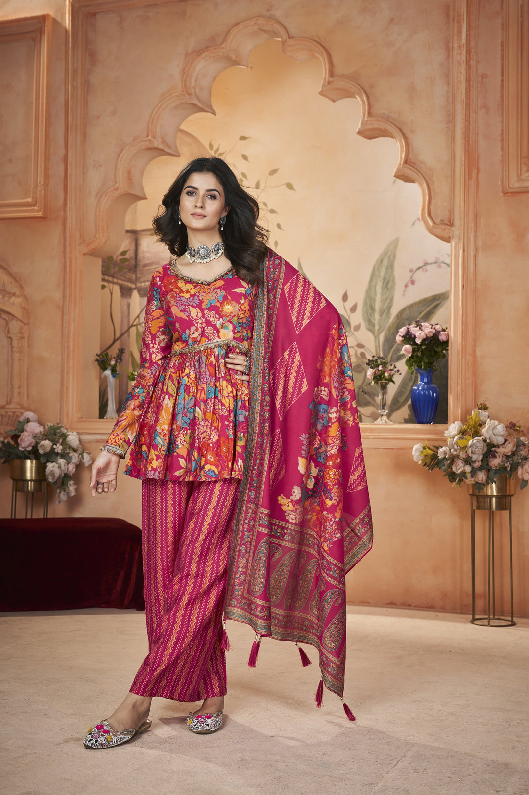 Luxurious Silk Salwar Kameez with Intricate Embroidery | Elegant Ethnic Wear for Women