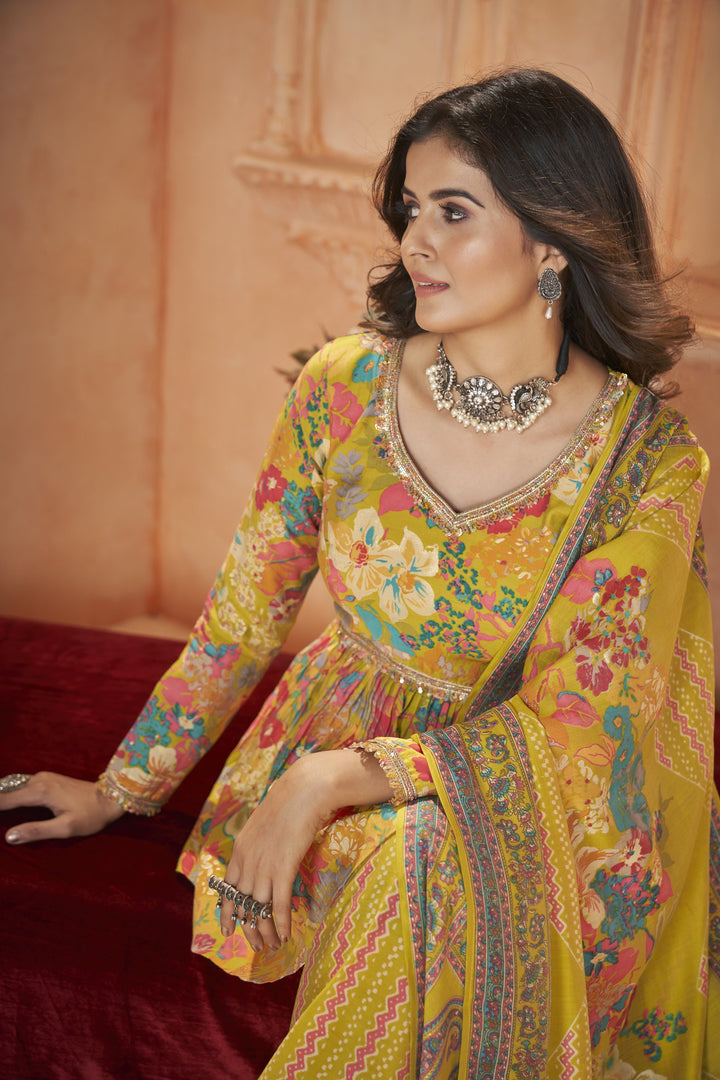 Luxurious Silk Salwar Kameez with Intricate Embroidery | Elegant Ethnic Wear for Women