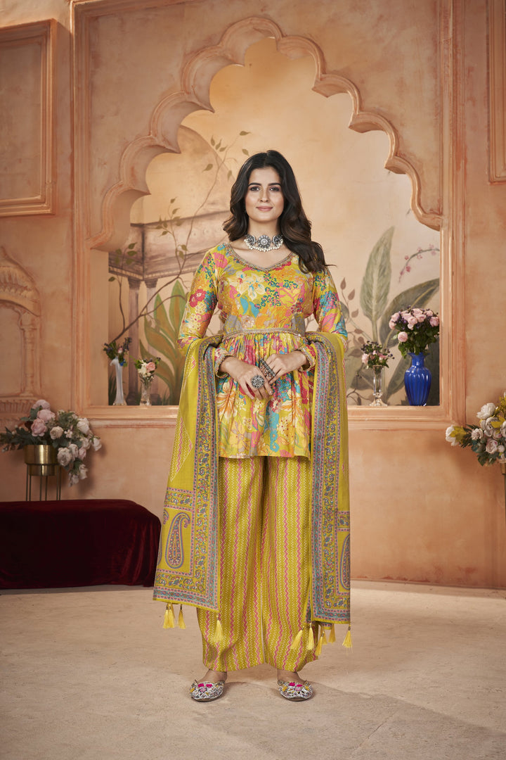 Luxurious Silk Salwar Kameez with Intricate Embroidery | Elegant Ethnic Wear for Women