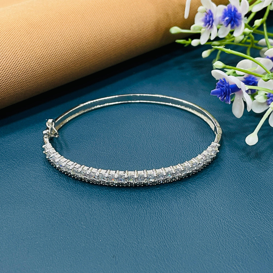 Classic AD diamond bracelet, perfect for stylish layering.